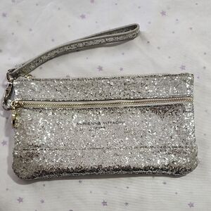 Adrienne Vittadini Sparkling Silver Wristlet
